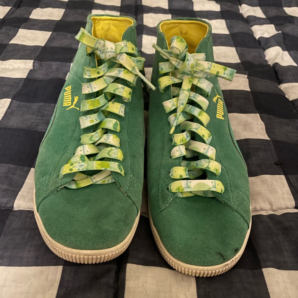 Puma Green High Top Shoes